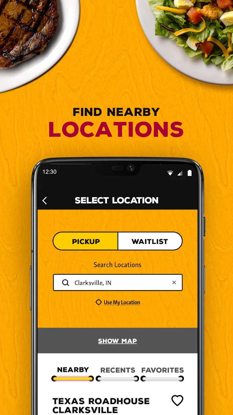 Texas Roadhouse app online ordering