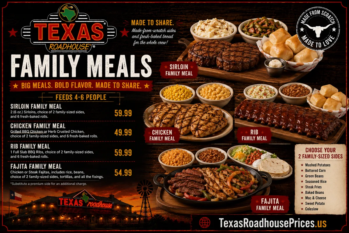 Texas Roadhouse Family Packs