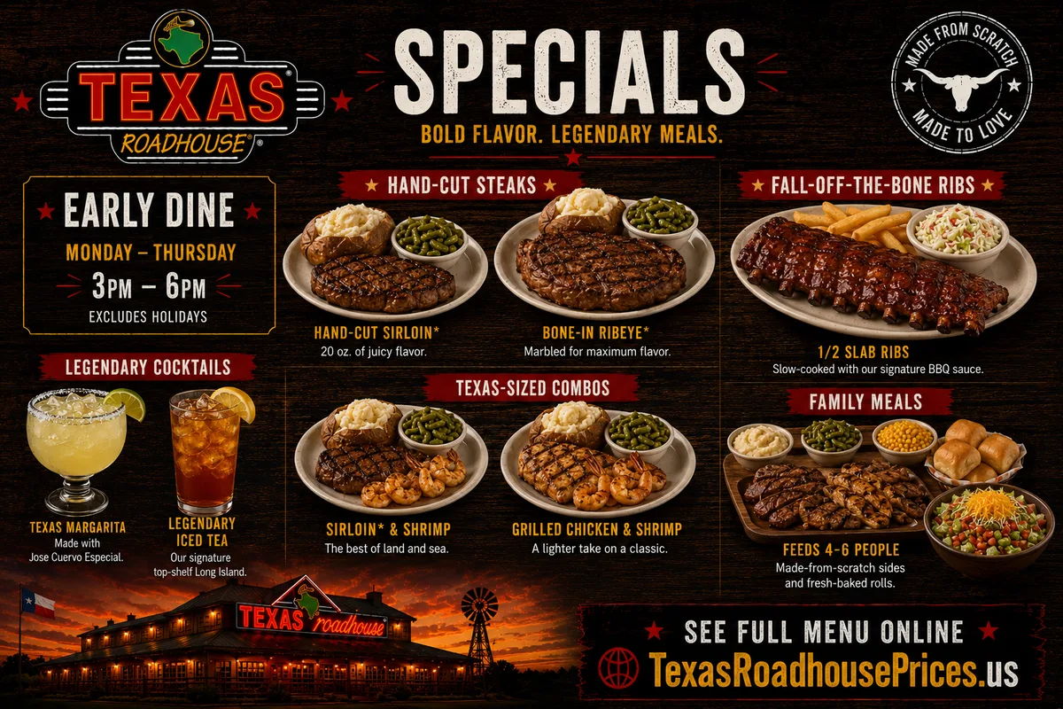 Texas Roadhouse specials today